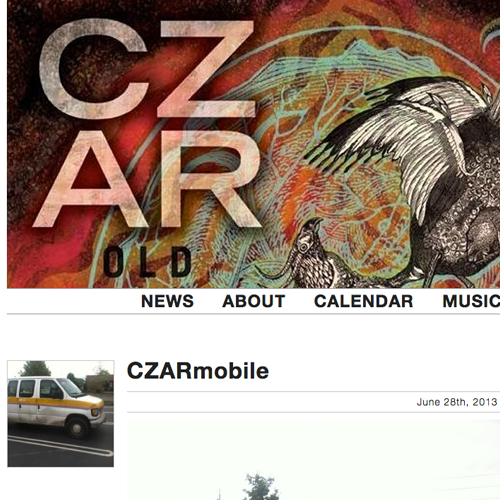 My bands blog  website done with Wordpress